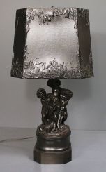 Cupid Lamp on Marble Base