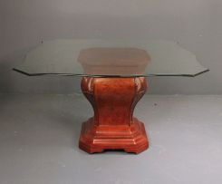 Contemporary Glass Top Breakfast Table