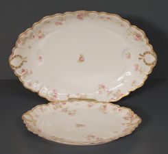 Two Oval Limoge Platters