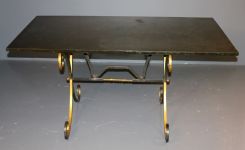 Iron Marble Top Breakfast Table