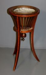 Edwardian Mahogany Tripod Jardinere