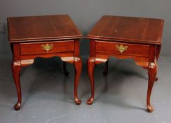 Pair of Mahogany Queen Anne Side Tables