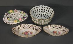Four Reticulated Baskets