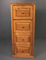 Contemporary Oak Filing Cabinet