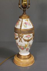 Hand-Painted Porcelain Lamp