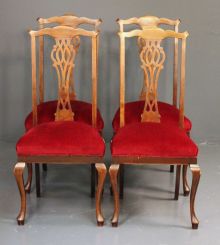 Set of Four 20th Century English Dining Chairs