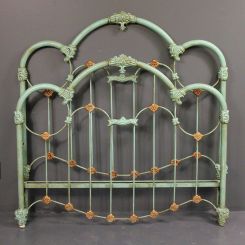 Early 20th Century Painted Iron Bed
