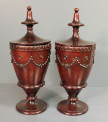 Pair of Urn Shaped Knife Boxes