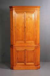 20th Century Early Pine Corner Cabinet