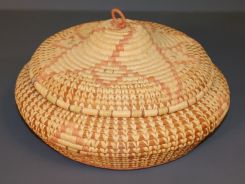 Indian Pine Needle Sewing Basket