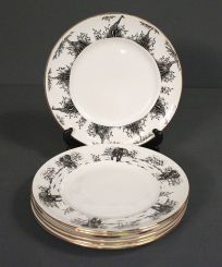 Set of Six Staffordshire Plates