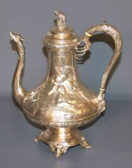 French Silver Teapot - RARE