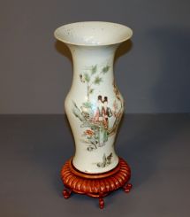 White Porcelain Chinese Trumpet Vase