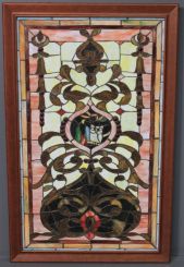 Stain Glass Window in Frame