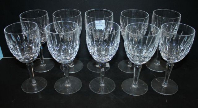 Set of Ten Ballymore Signed Waterford Glasses