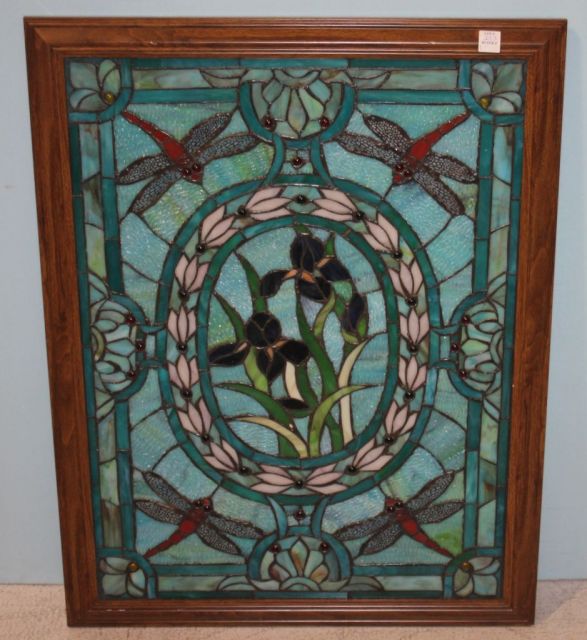 Dragonfly Stained Glass Window