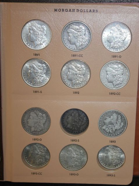 Album of Forty Morgan Silver Dollars