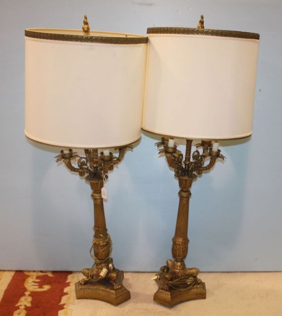 Pair of Empire Style Lamps