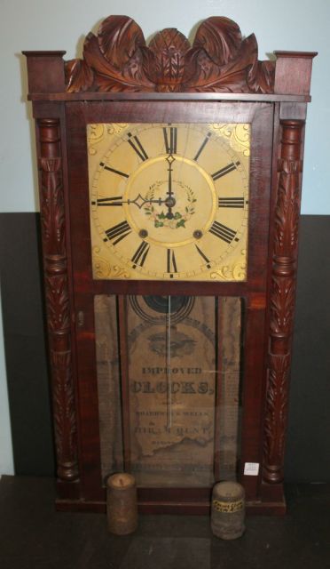 Empire Mantle Clock with Painted Dial