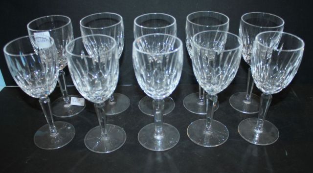 Set of Ten Ballymore Signed Waterford Glasses