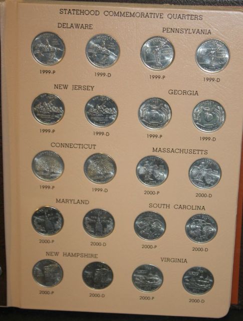 Album of Ninty-two Washington Statehood Quarters