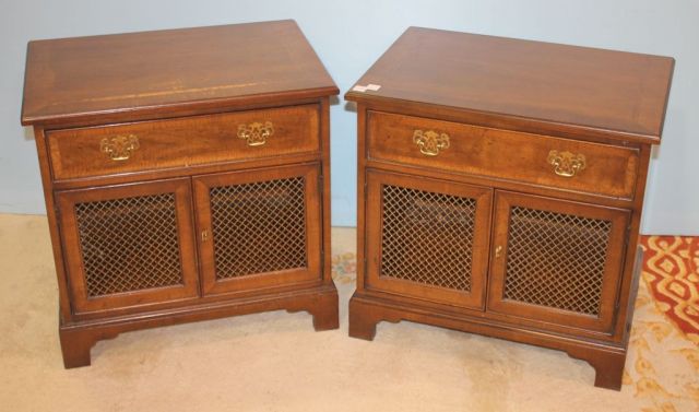 Pair Henredon Side Tables