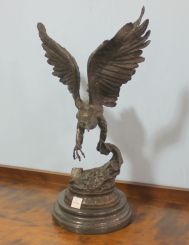Signed Bronze of Eagle