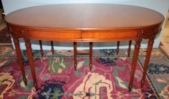 Oval Mahogany Sheraton Dining Table