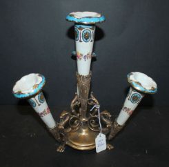 Porcelain and Bronze Epergne