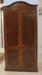 Mahogany Inlaid Entertainment Cabinet