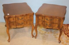Pair French Provincial Side Tables