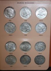 Album of Twenty-four Peace Dollar Coins