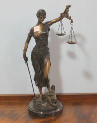 Bronze Statue of Lady Justice