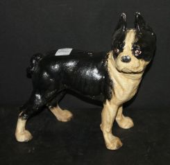 Cast Iron Boston Terrier Bank