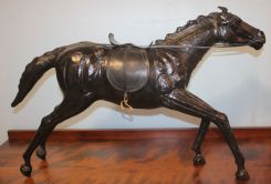 Black Leather Wrapped Horse