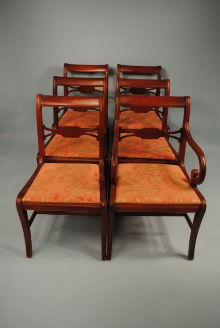 Set of Six Mahogany Dining Chairs