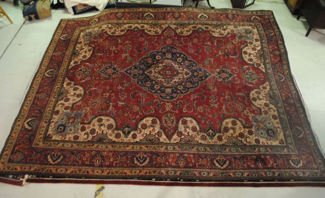 Semi Antique Persian Tabriz 9.8 x 12.8