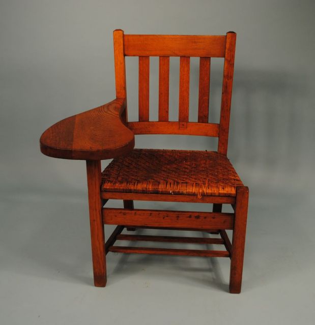 Circa 1900 Oak School Desk