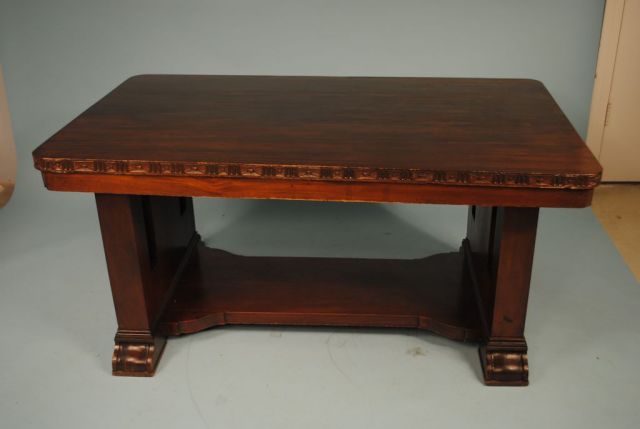 Early 20th Century Mahogany Library Table