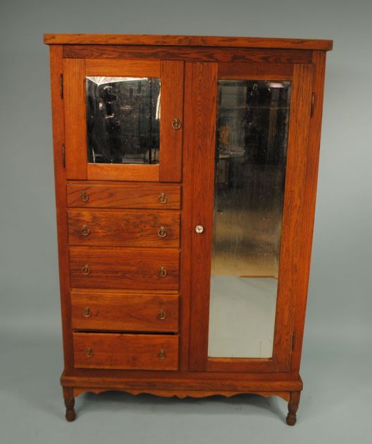 Circa 1910 Oak Chifferobe