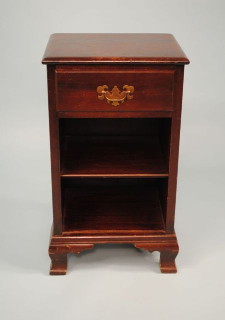 Circa 1930 One Drawer Colonial Style Bedside Stand