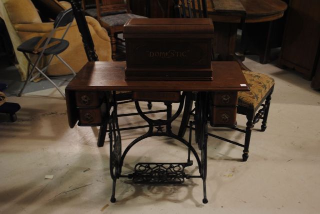 20th Century Walnut Sewing Machine