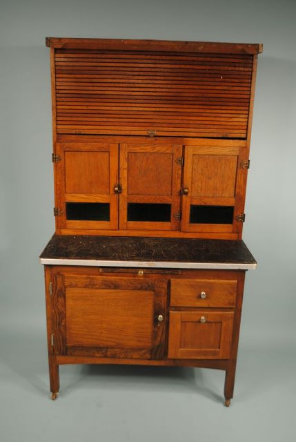 Circa 1920s Oak Hoosier Cabinet