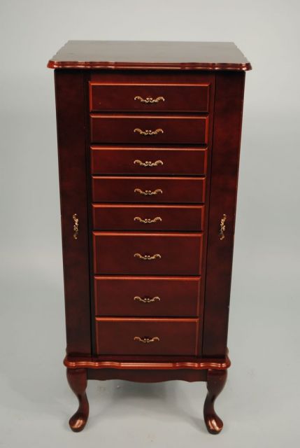 Modern Mahogany Jewelry Cabinet