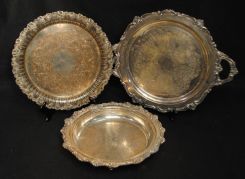 Group of Silverplate Trays