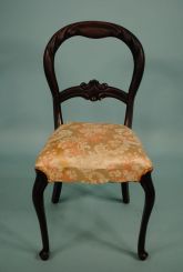 Walnut Victorian Balloon Back Chair