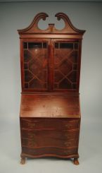 Early 20th Century Chippendale Style Fall Front Secretary