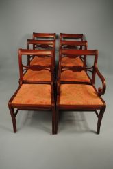 Set of Six Mahogany Dining Chairs