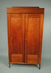 Two Door Walnut Primitive Cupboard