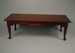 Contemporary Coffee Table with Center Drawer